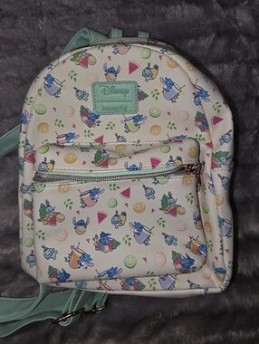 Disney Loungefly Mini Backpack - Pastel Fruit  Lilo And Stitch Purse Bag!